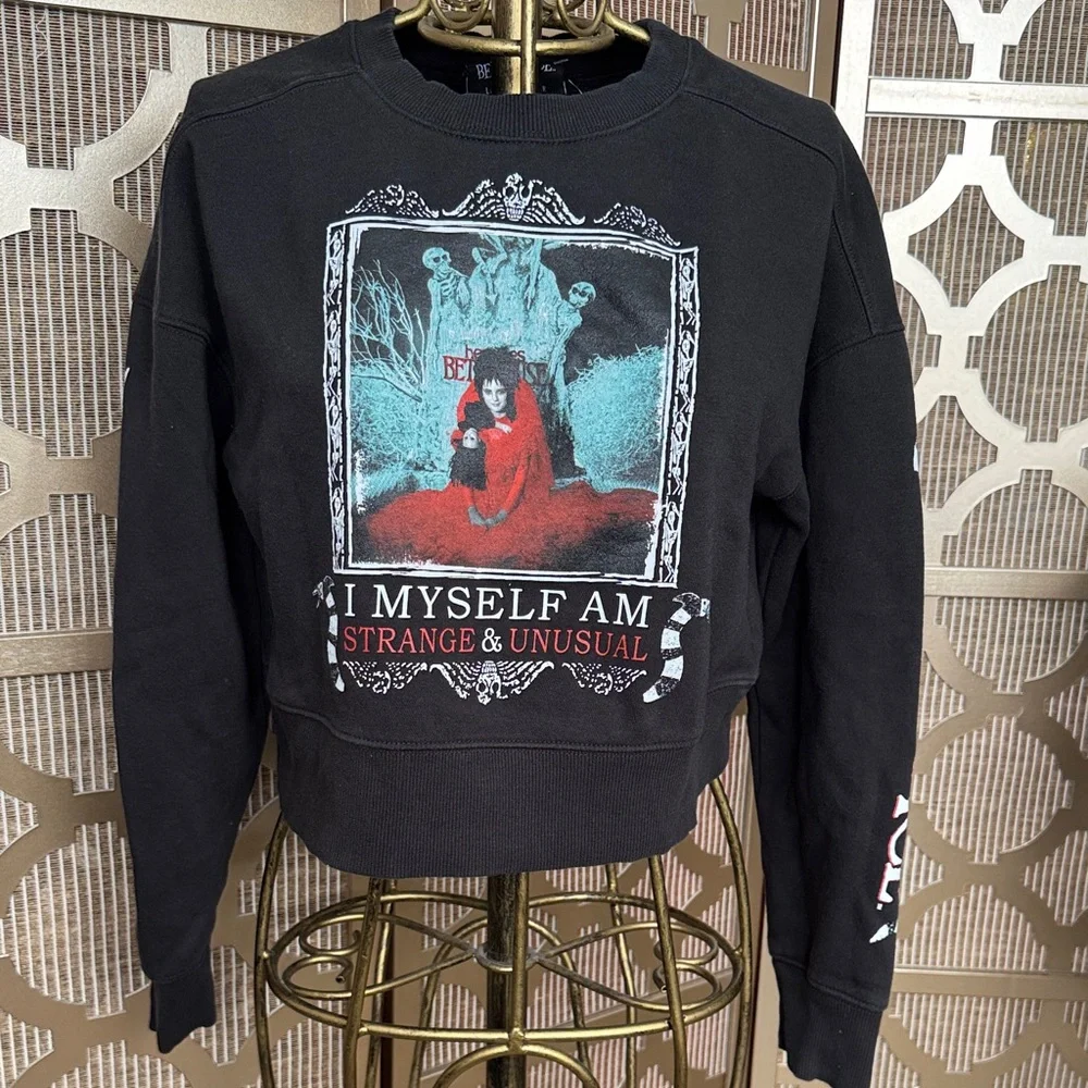 Beetlejuice crop top sweater - Picture 2 of 6